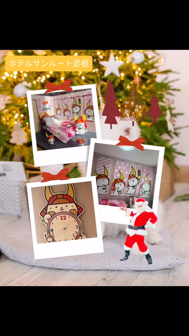 素敵なクリスマスをお過ごしください🤶
happy Merry Xmas🎄

#ホテルサンルート彦根 
#彦根 
#ひこにゃん 
#ホテルクリスマス